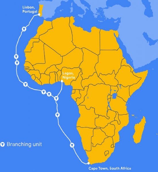 Акулам на смех: Google подсоединит подводным кабелем Африку к Европе