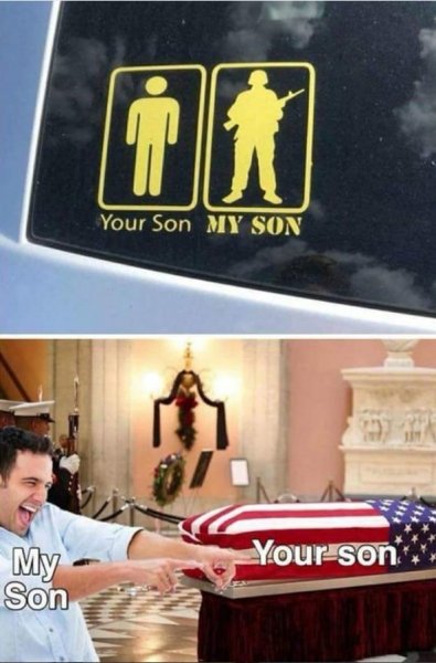 «Мой сын убил больше людей, чем твой!»: Американцы издеваются над рекламной кампанией Пентагона