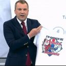 Американская журналистка разозлилась из-за футболки на российском ТВ Американская журналистка разозлилась из-за футболки на российском ТВ