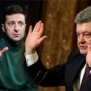 «Государственная власть важнее страны»: Зеленский и Порошенко встали на колени во время дебатов